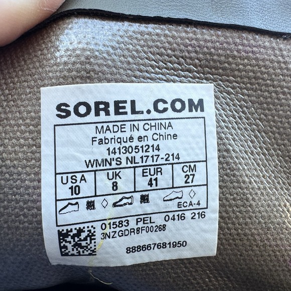 Sorel Snow Boot Women's 10 1964 Premium Waterproof Waxed Canvas Peat Moss Green - Picture 13 of 13